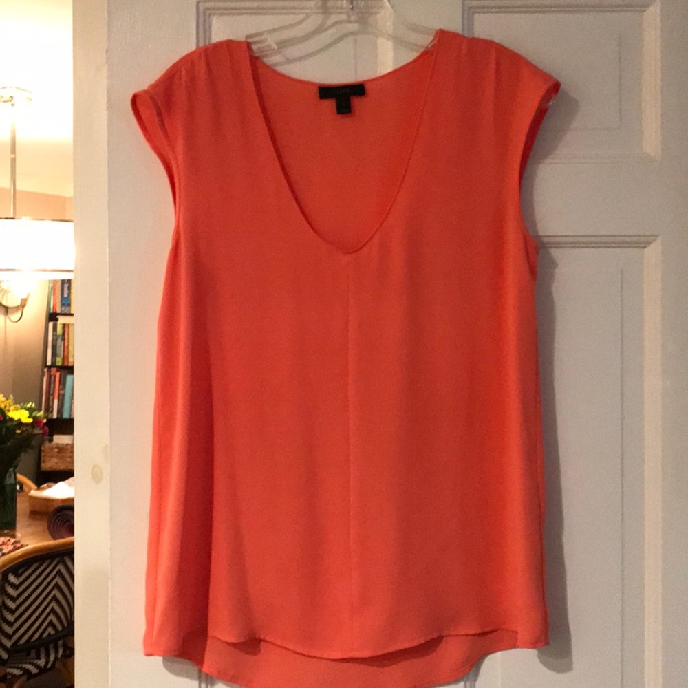 Coral cap sleeve tank top by JCrew size 2